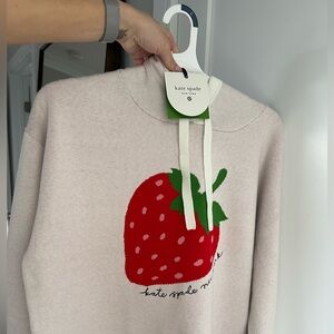 Kate Spade strawberry hoodie Strawberry Graphic Hoodie - Cream